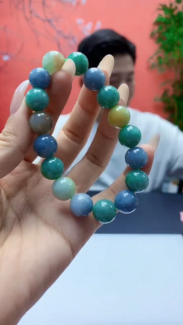 未镶嵌定制翡翠4917ty-毛货手串56