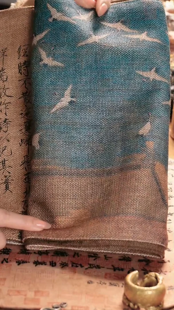 【闪购商品】境秋瑞鹤图文字茶席