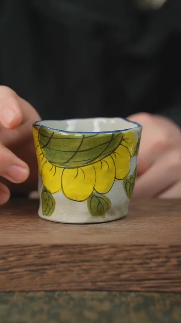 【闪购商品】杯子泥垚手作 景德镇手工手绘器物124