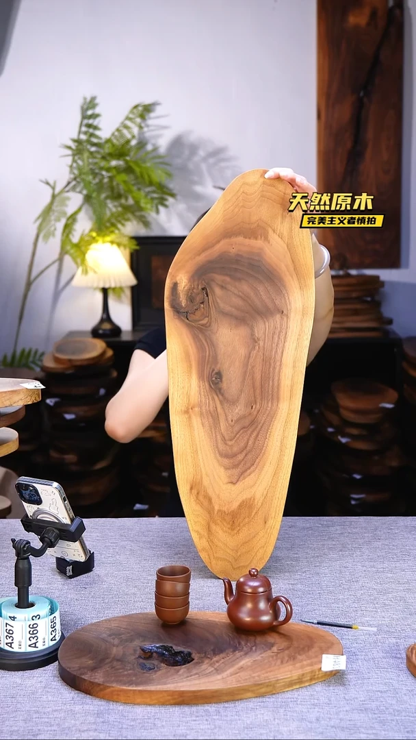 木北美黑胡桃原木.干裂疤结不属于商品质量问题完美主义者慎拍