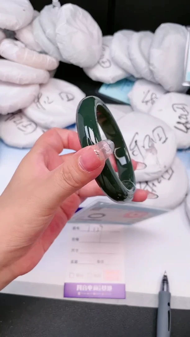 和田玉手镯未镶嵌09T129-62