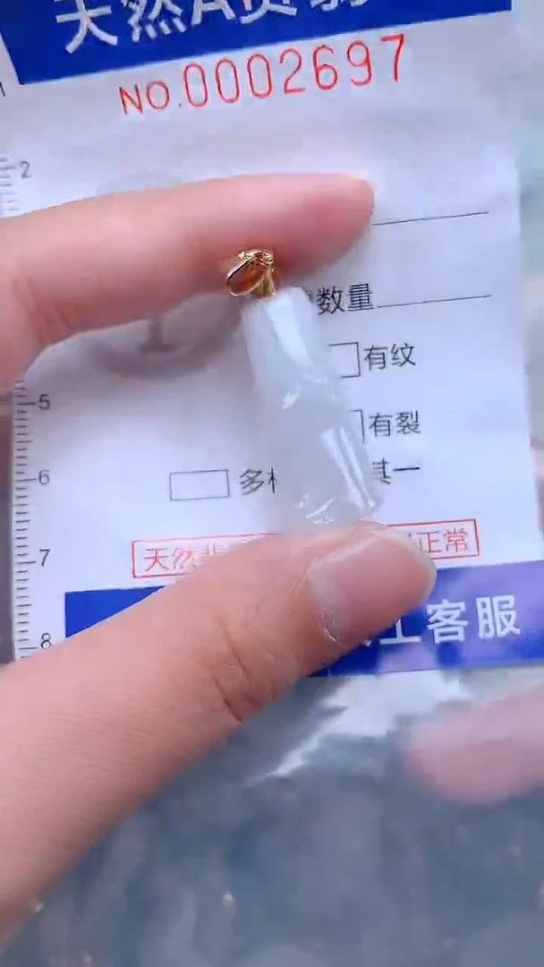 翡翠未镶嵌吊坠(不含链)1