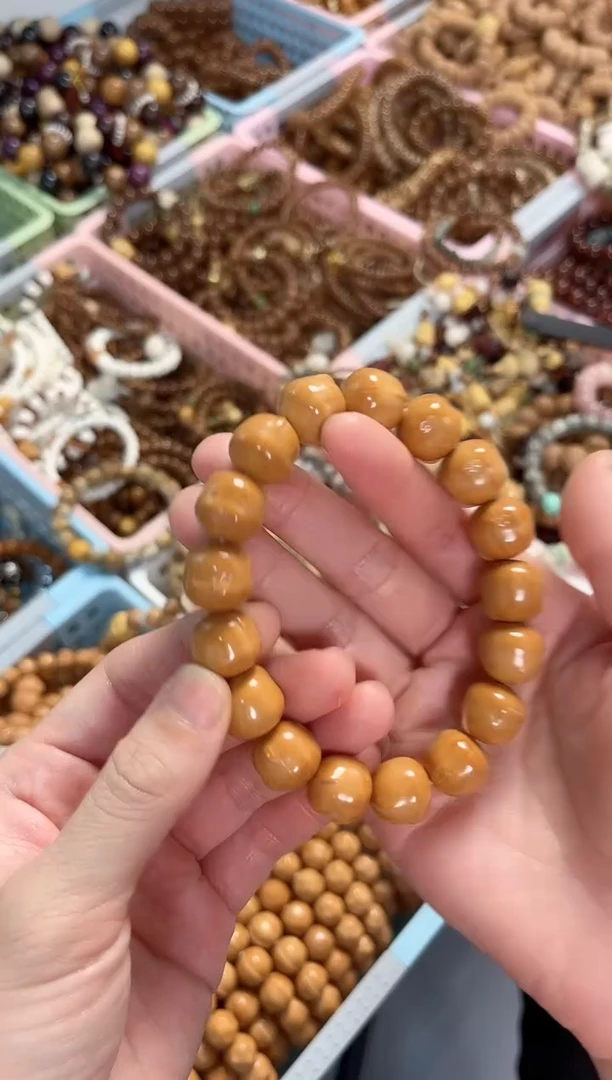 菩提根/象牙果手串猴头小熊手串 15mm 全品