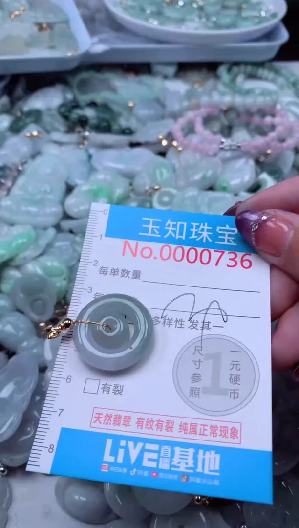 翡翠未镶嵌吊坠(不含链)736