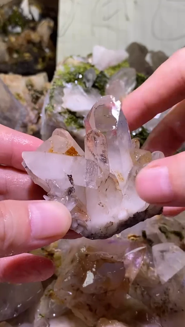 未镶嵌珠宝半成品水晶42号88g四川超七花园水晶