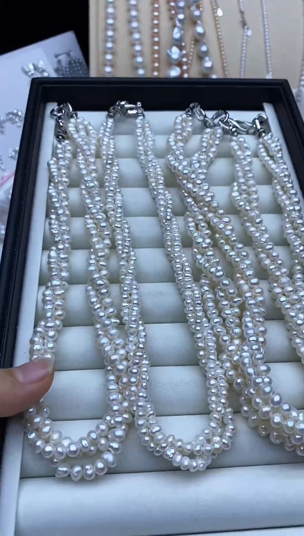 项链未镶嵌淡水珍珠项链多样性发其一