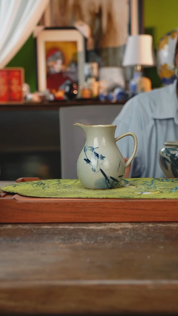 摆件景德镇釉下手绘陶瓷茶具，茶叶罐，咖啡杯