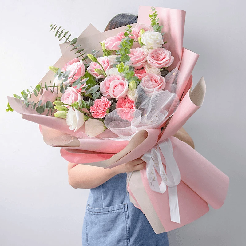 康乃馨百合玫瑰花约会花束北京广州上海花束鲜花鲜花女士花店成品