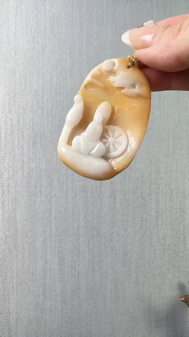 【闪购商品】翡翠颈饰未镶嵌无相观音