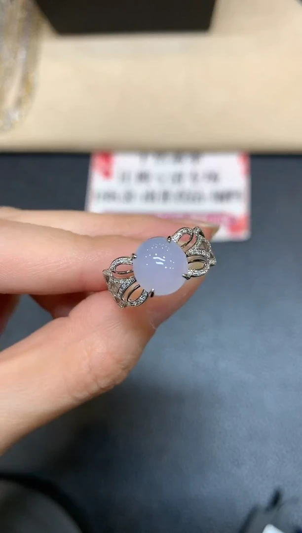 【闪购商品】翡翠戒指18K金镶嵌【无鉴赏期