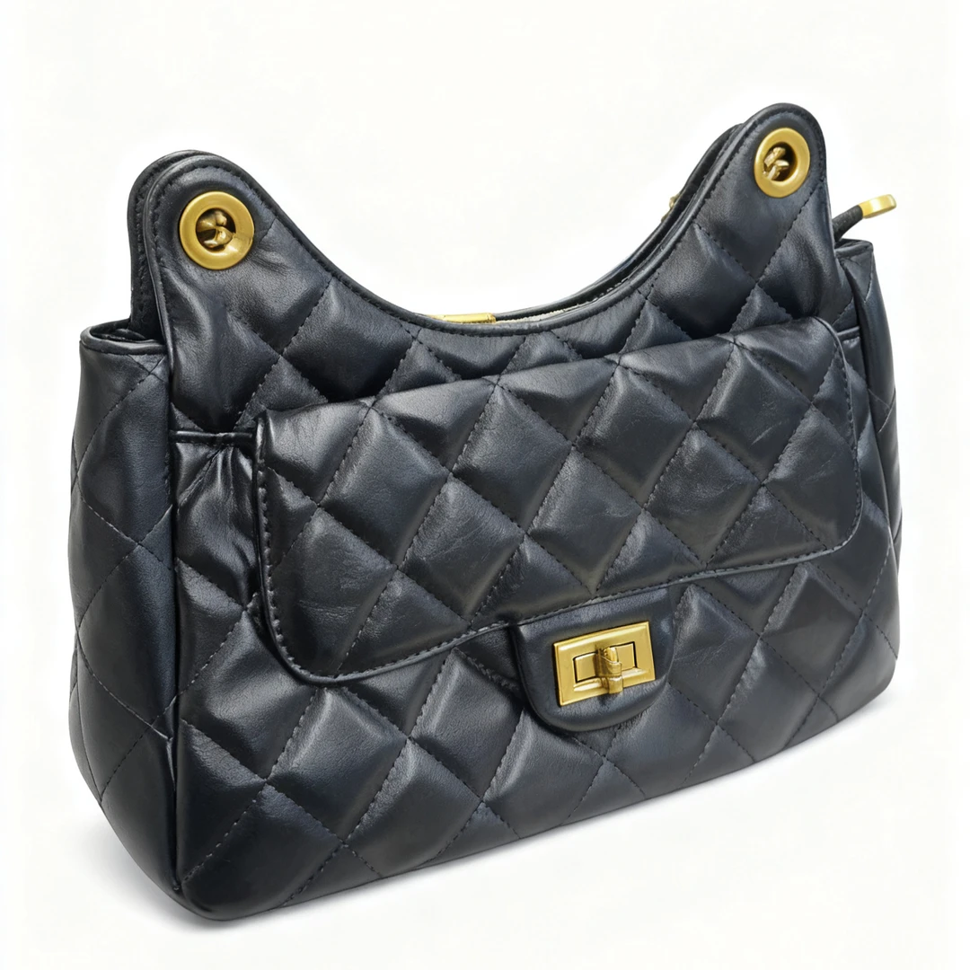 【Tian Yi渠道货】新款设计感轻奢单肩手提包 9993 黑