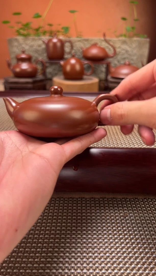 茶壶紫砂超薄胎凤雏壶 陈腐朱泥 纯手制