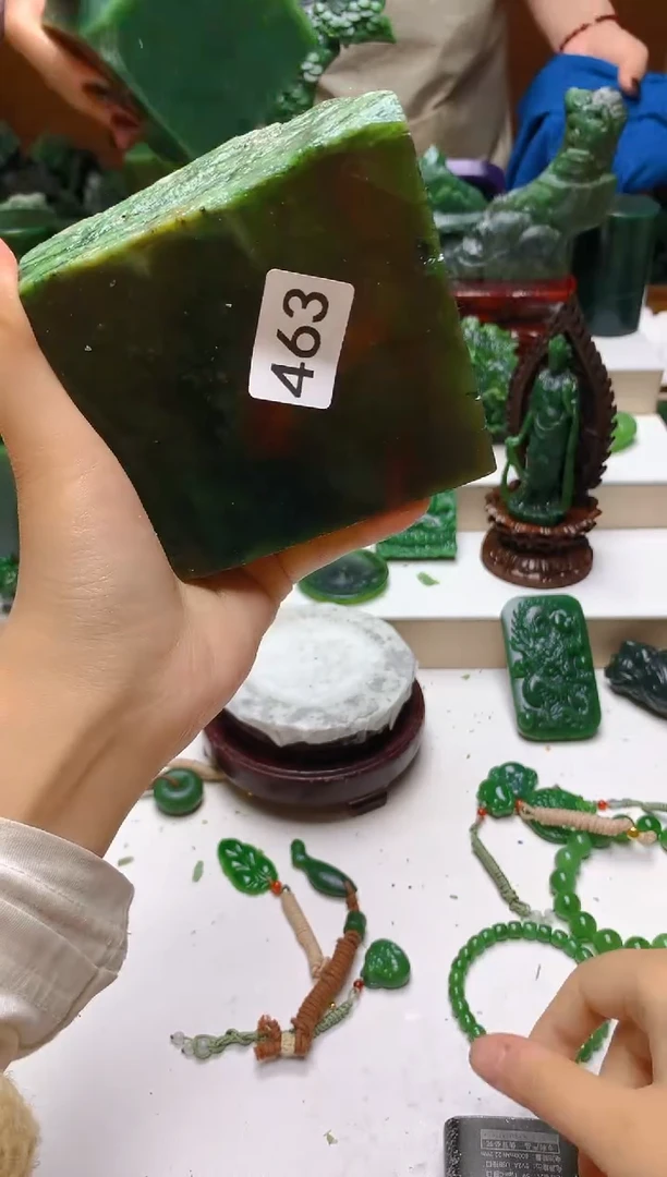 未镶嵌和田玉珠宝半成品1