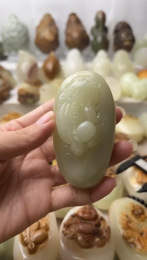 石材古青石棉纹正常不退换貔貅微瑕