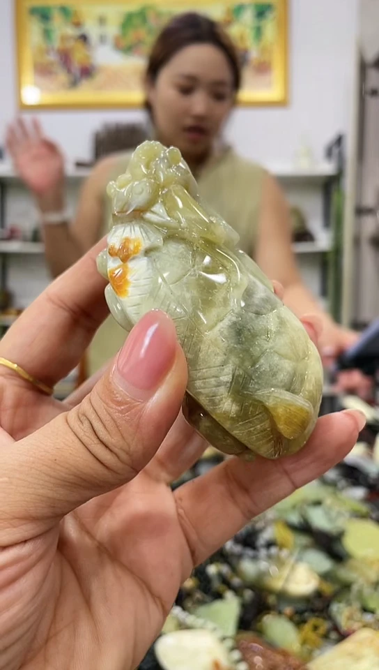 岫玉未镶嵌手把