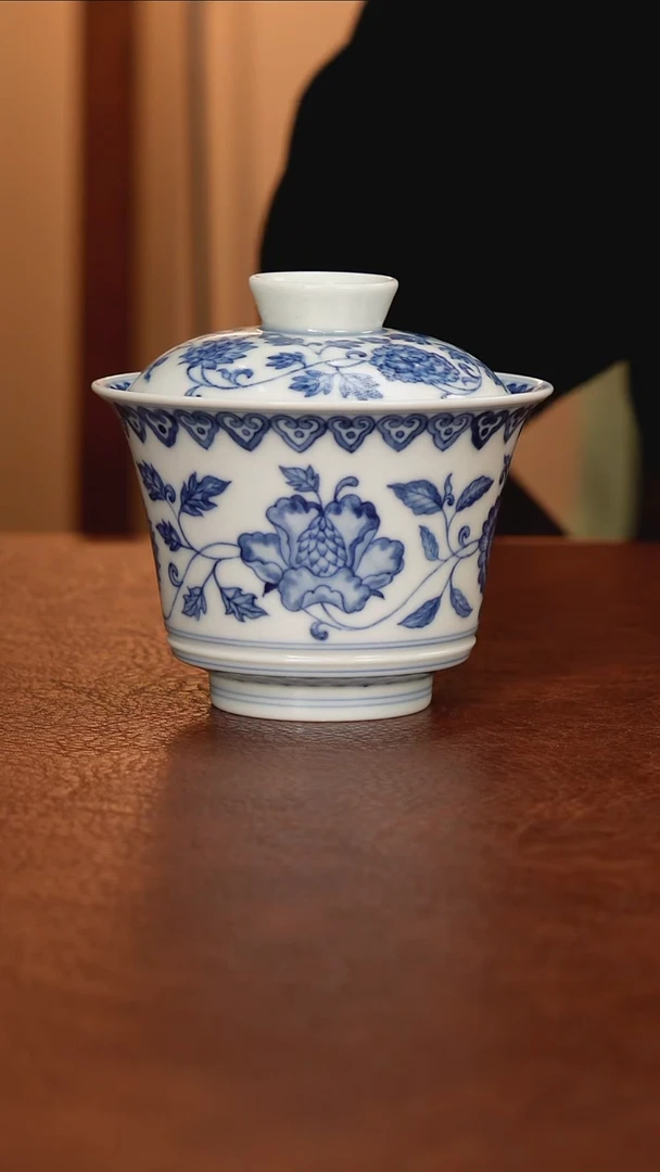 景德镇瓷器，青花瓷手绘茶具~