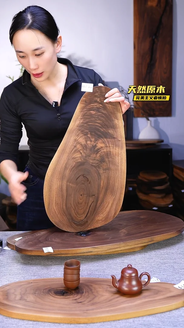木北美黑胡桃原木.干裂疤结不属于商品质量问题完美主义者慎拍