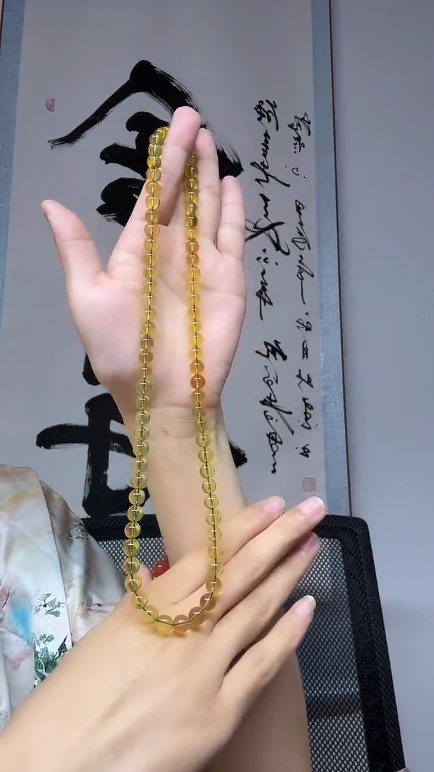 未镶嵌项链琥珀金蓝珀卡7