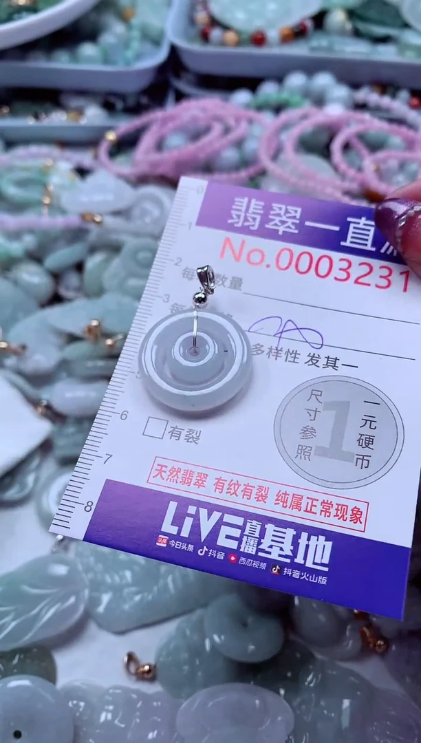 翡翠未镶嵌吊坠(不含链)3231