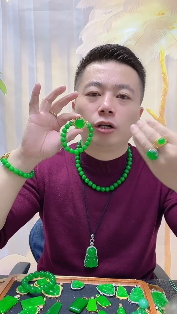 14K金镶嵌手链翡翠翡翠手链