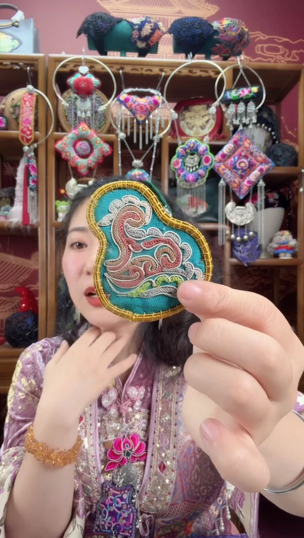 刺绣发夹40甜甜家