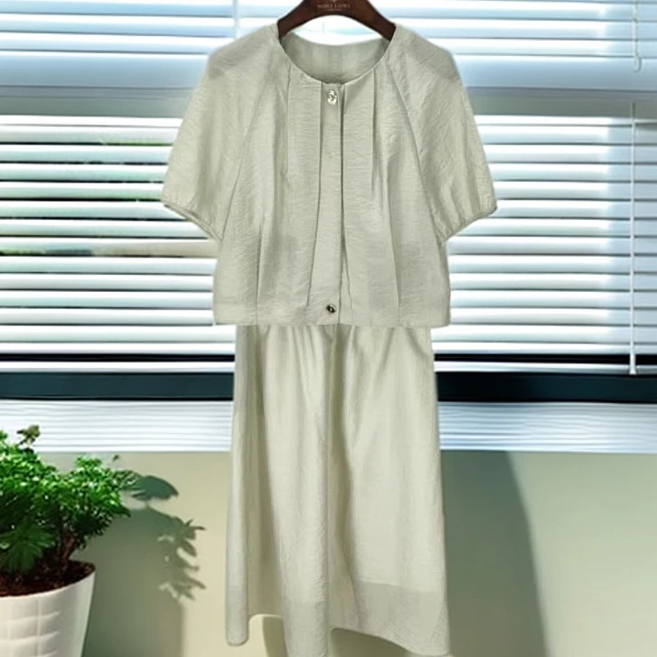 5918#【木兮兮专属】2025年夏季新款气质显瘦简约休闲百搭套装女