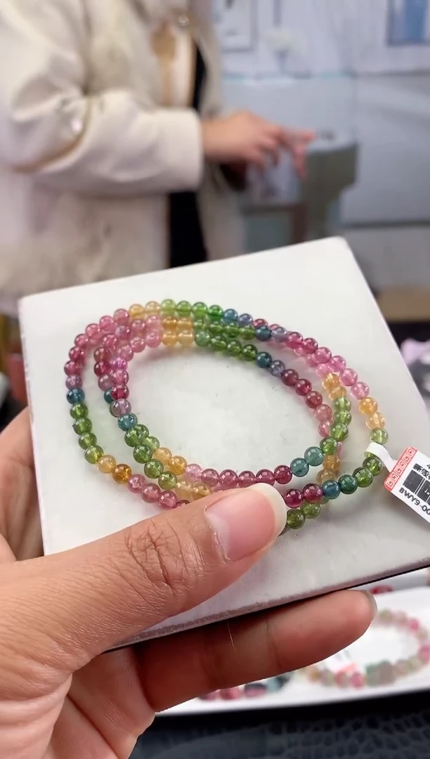 未镶嵌手串碧玺多样性发一条