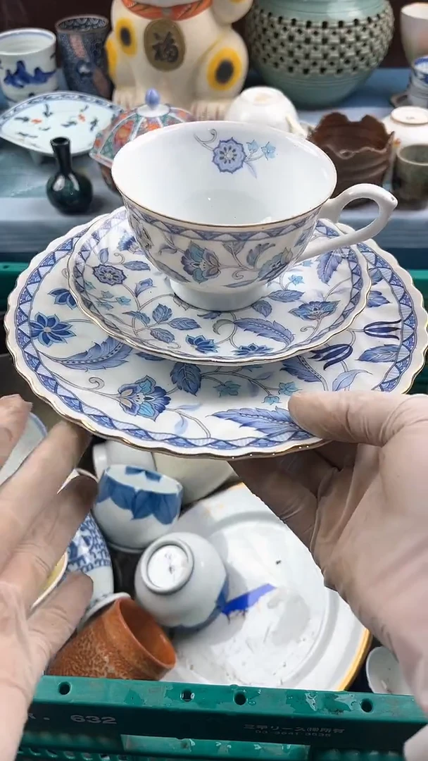 瓷片英歌瓷器满19.9包邮