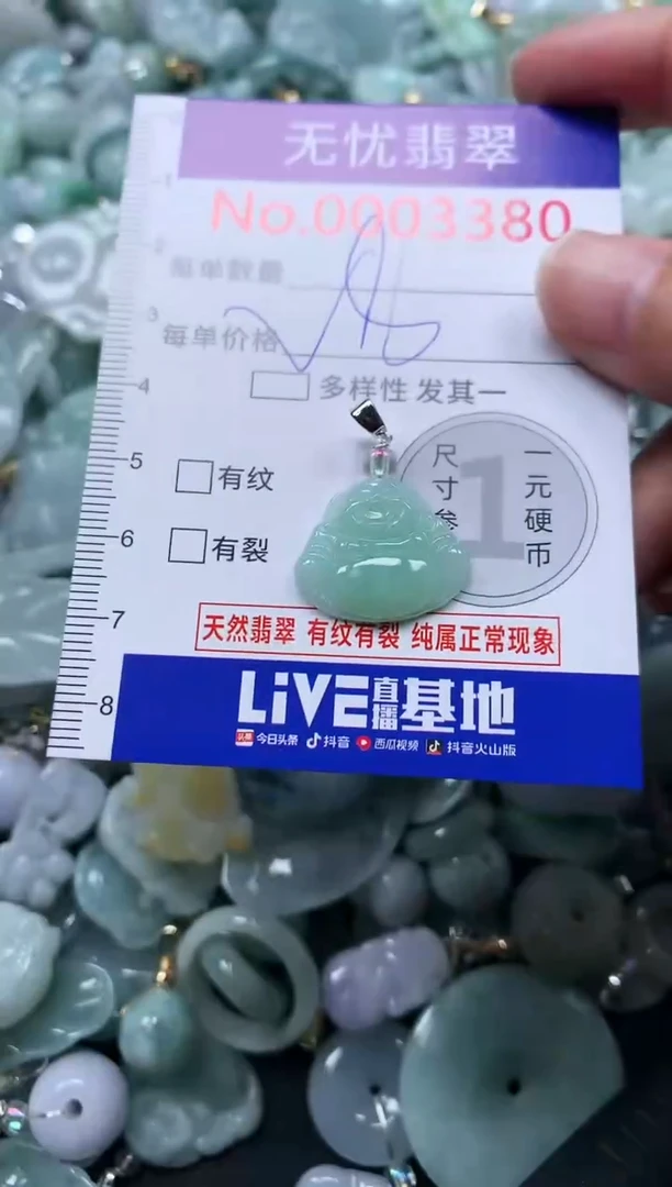 颈饰未镶嵌翡翠3380