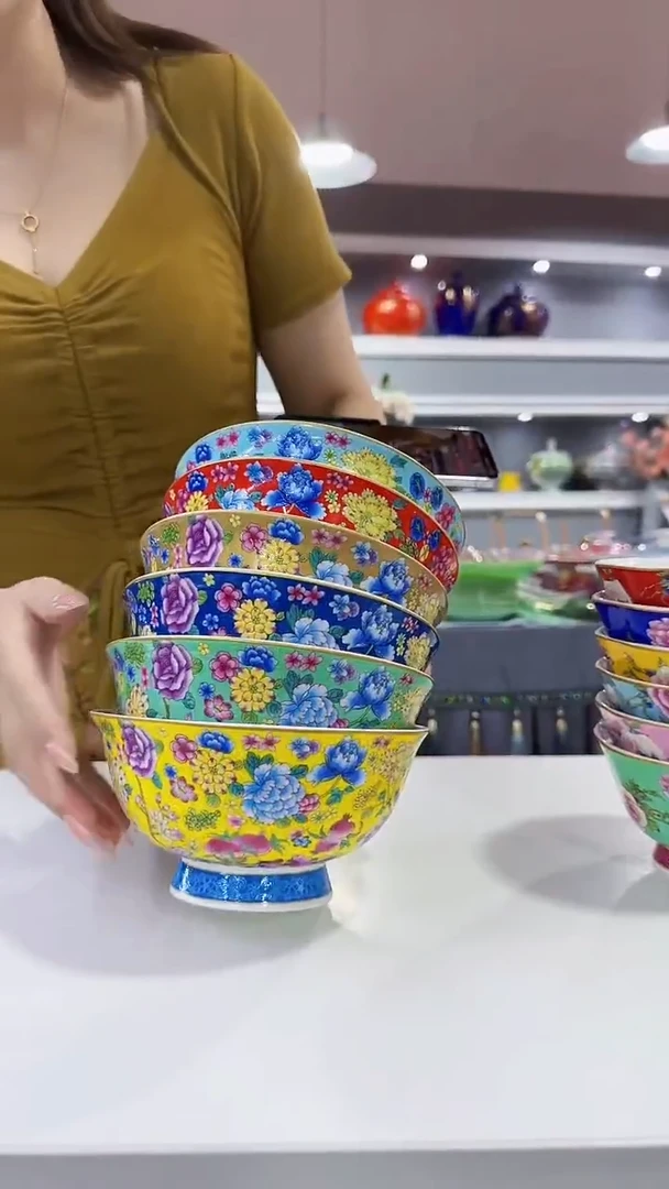 瓷片6英寸面碗6个景德镇陶瓷