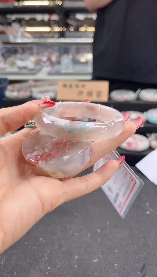 未镶嵌手镯石英质玉54圈口 （赠品镯心）369910