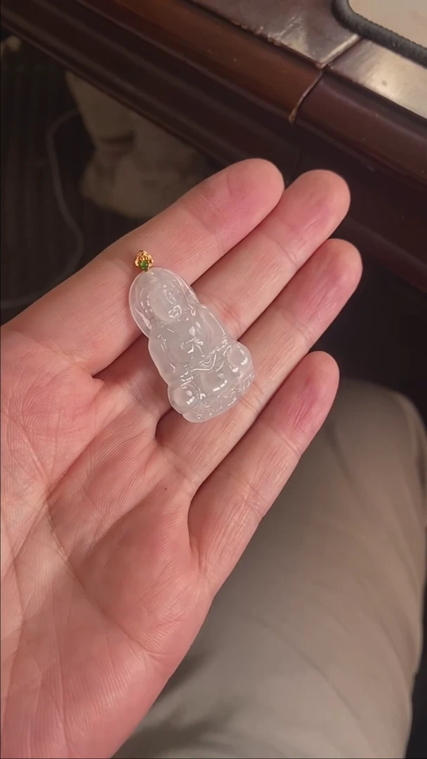 【闪购商品】定制翡翠18K金镶嵌13950号