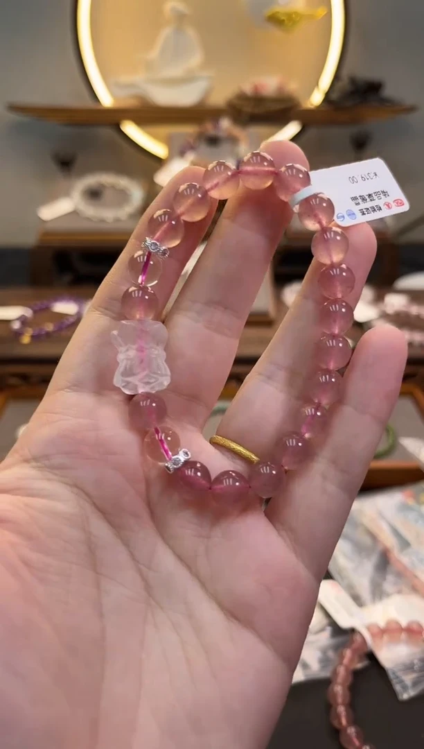 石英质玉手链合金货号833