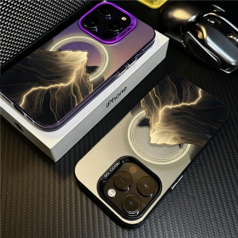 日照金山适用苹果16PRO手机壳iPhone15元气壳14/13/12简约11防摔