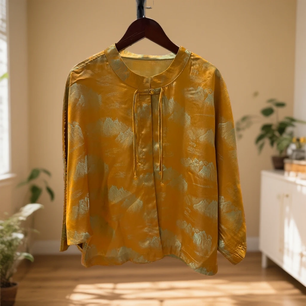 226【王公子专属】新款国风外套双面提花上衣