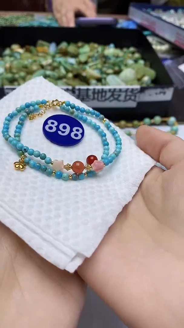 玛瑙/玉髓手链银S925镶嵌898