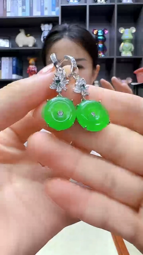 翡翠银S925镶嵌颈饰丹丹diy劲饰