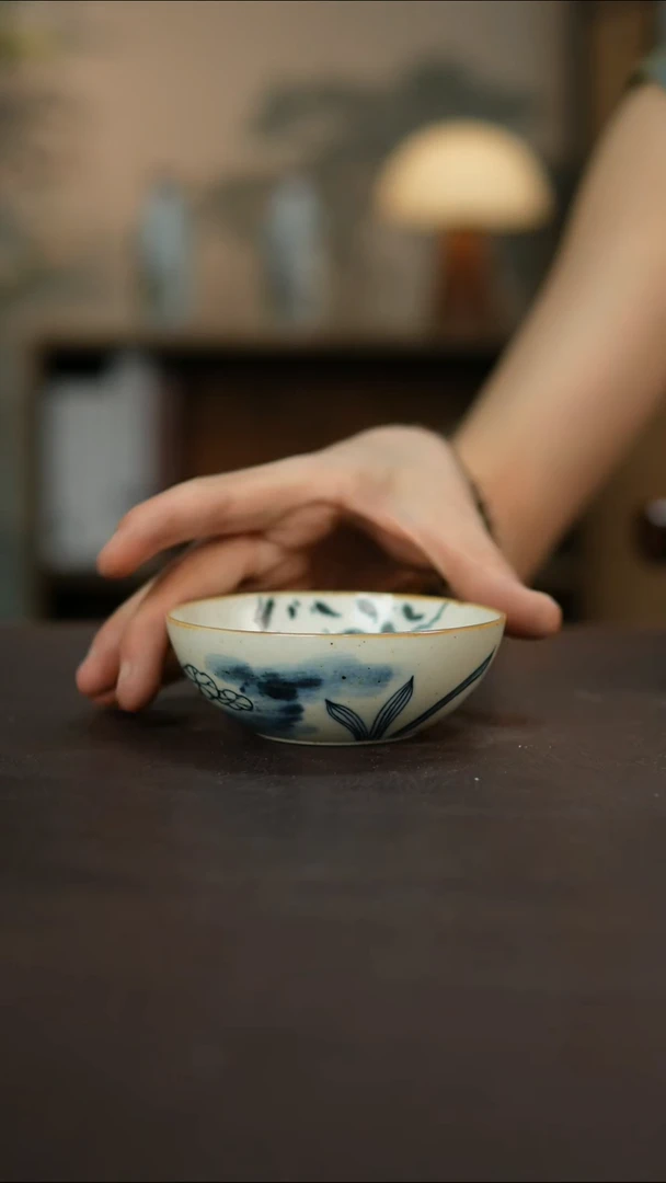 杯景德镇陶瓷杯碗柴烧多人微瑕