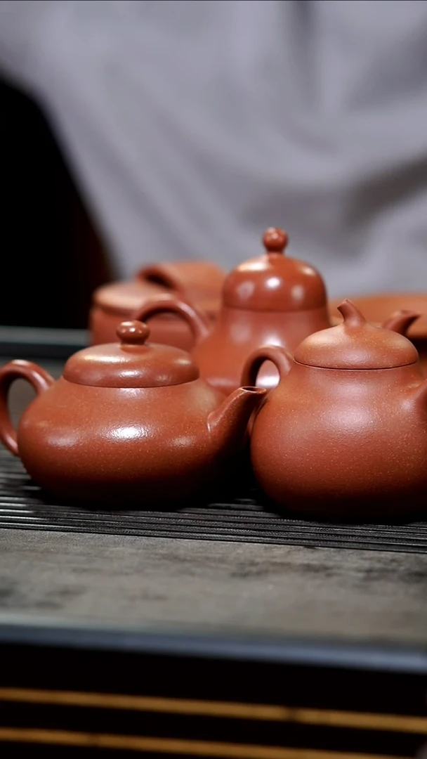 茶壶紫砂全手血降坡思婷+茄瓜+小梨