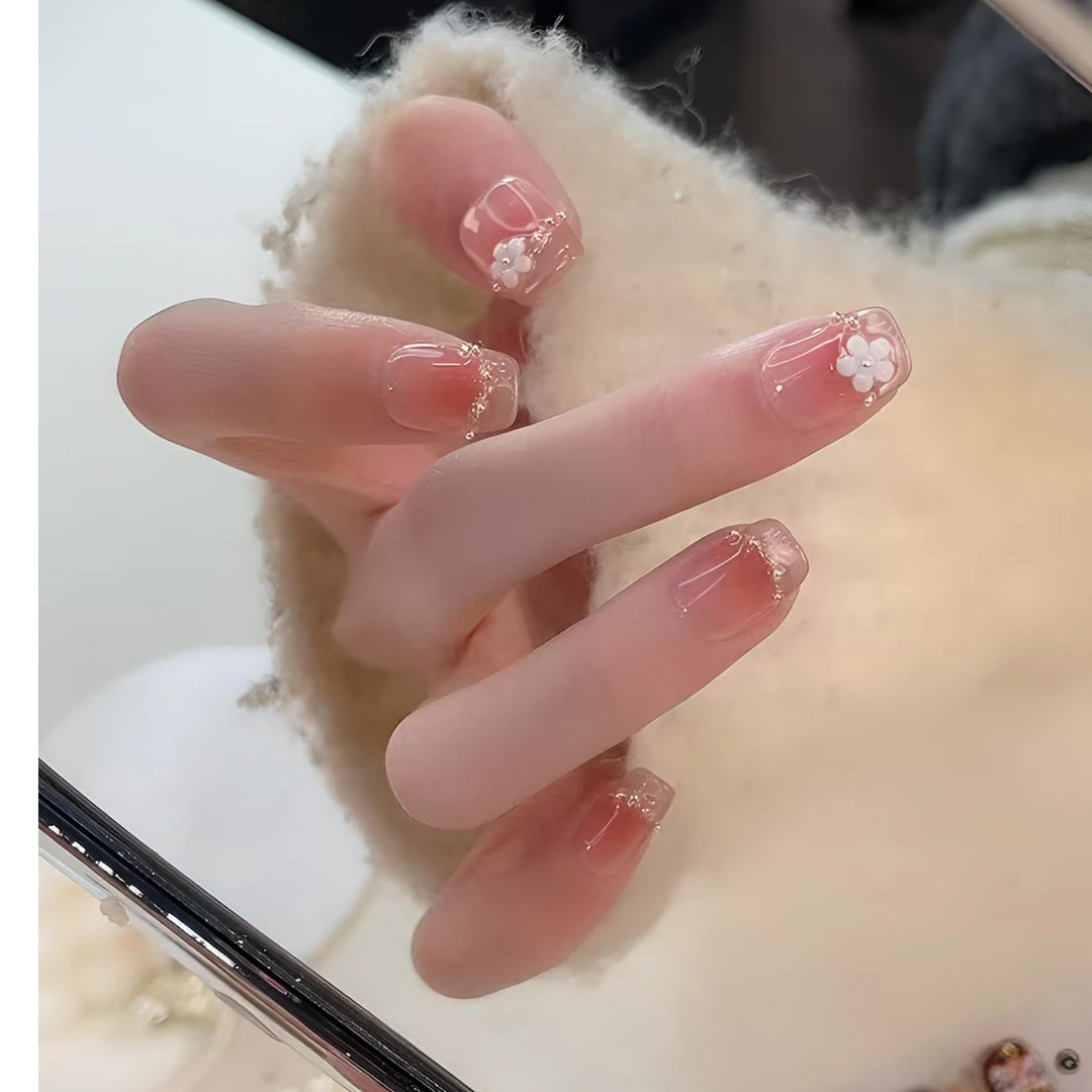 七里香 纯手工穿戴甲 定制美甲贴片10片装