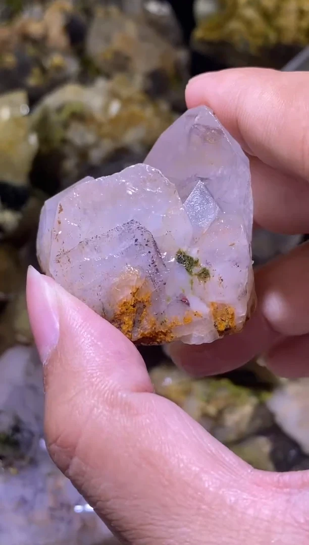 未镶嵌珠宝半成品水晶63号 52克 莫奈花园水晶城堡