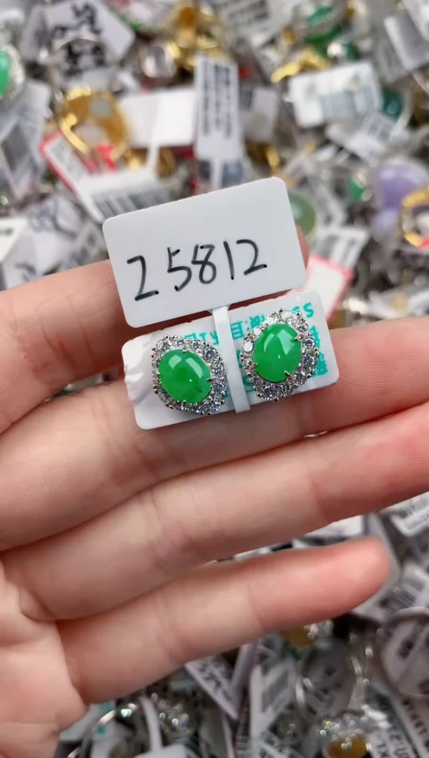 银S925镶嵌戒指翡翠121212---1