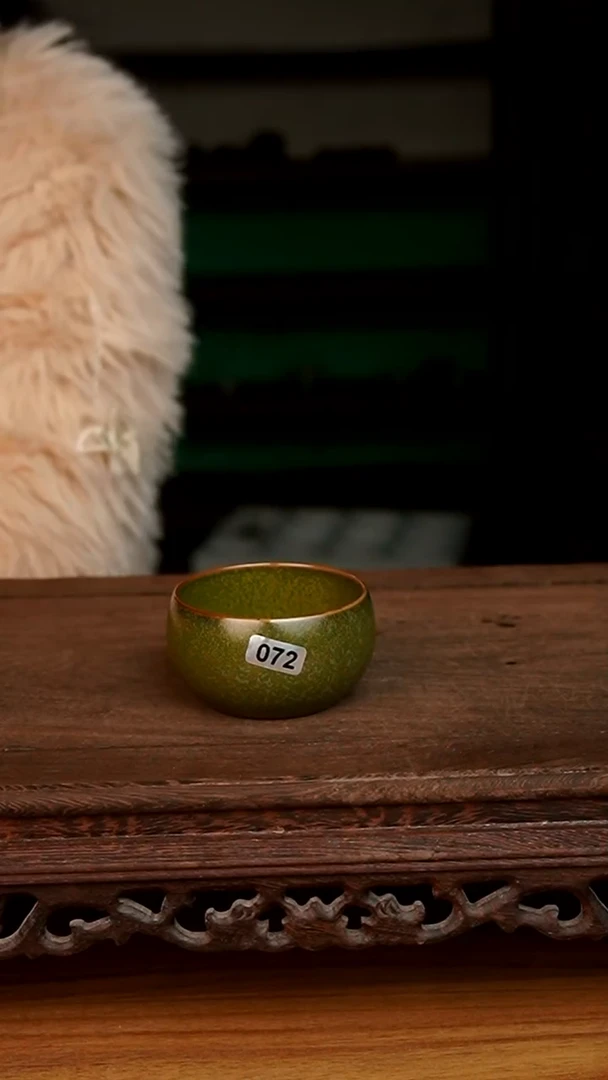 杯072号茶叶末洒金禅定杯