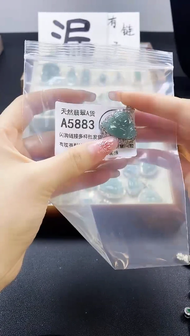 【闪购商品】翡翠吊坠(赠链)未镶嵌天然翡翠A货8888