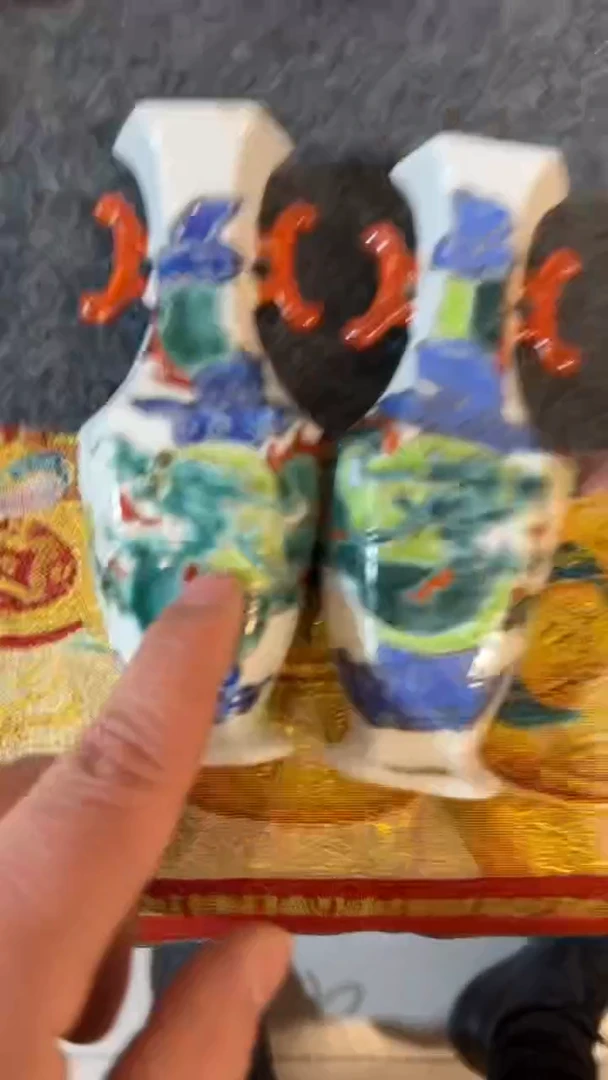 摆件瓷摆件瓷摆件小龙瓶