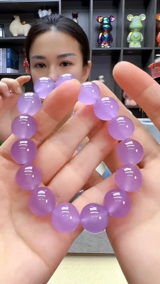 翡翠未镶嵌颈饰丹丹diy劲饰14mm手链
