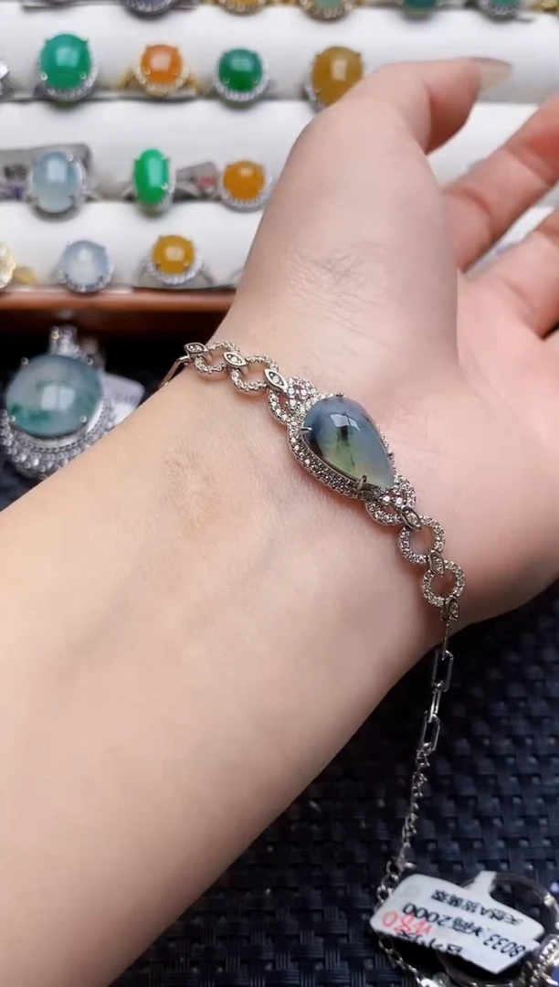 银S925镶嵌戒指翡翠2831