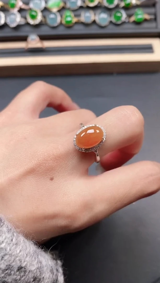 银S925镶嵌戒指翡翠111111