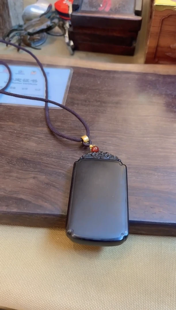 【闪购商品】和田玉玉牌未镶嵌和田玉挂件无事牌M024