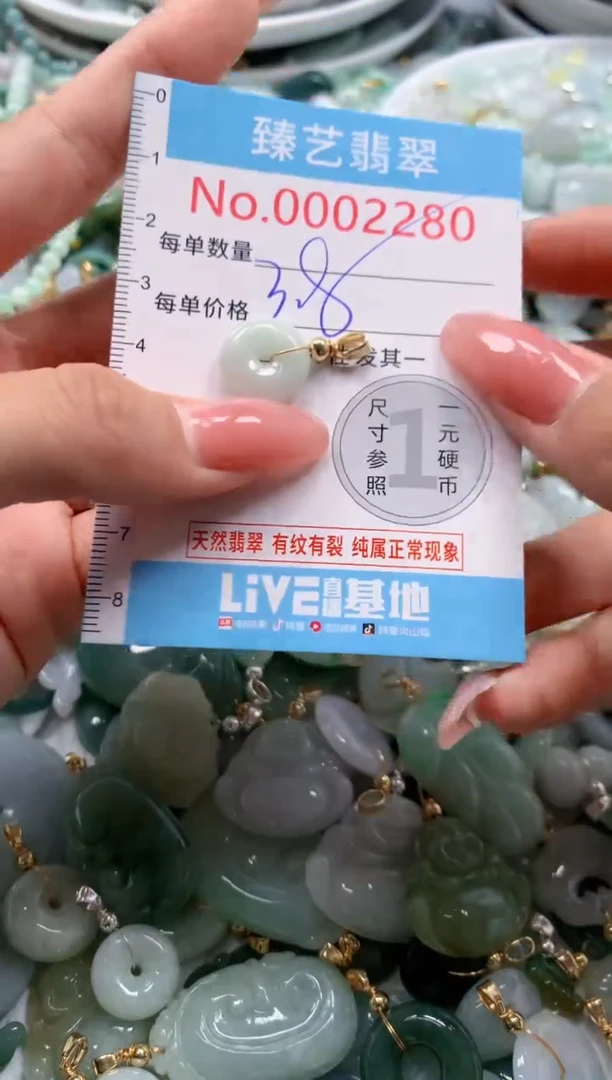 翡翠未镶嵌颈饰2280